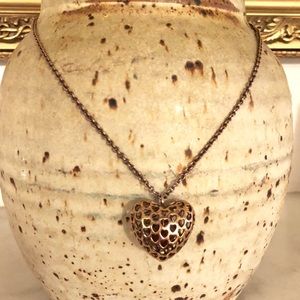 Marc by Marc Jacobs Rose Gold Heart Necklace